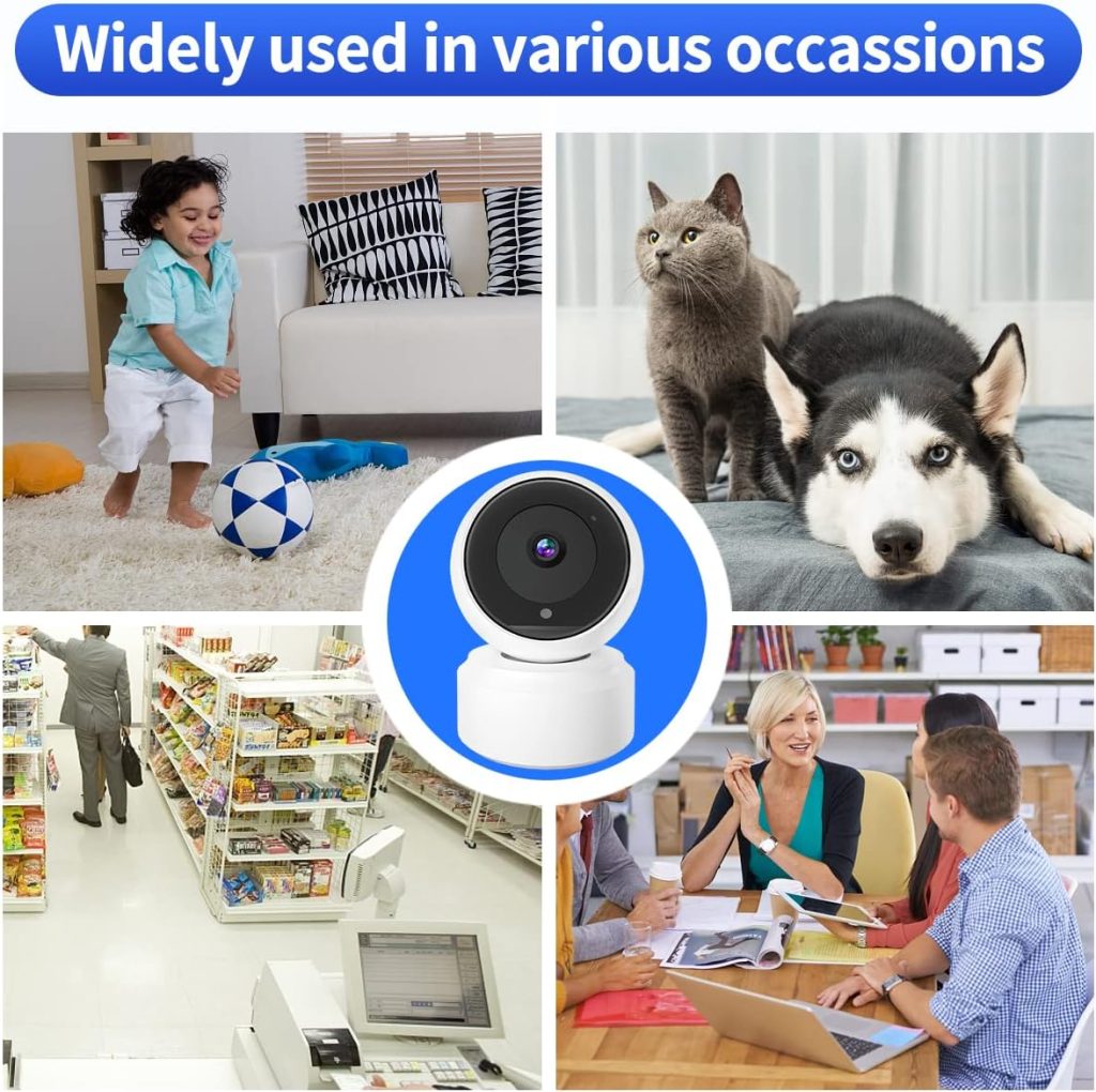 2K Indoor Camera, 5G  2.4G Security Pet Camera for Baby Monitor, 360° PTZ Wireless Cameras for Home Security with Night Vision Motion Detection Compatible with Alexa
