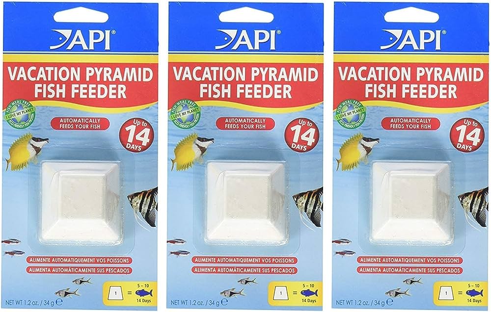 (3 Pack) API 14-Day Pyramid Fish Feeders