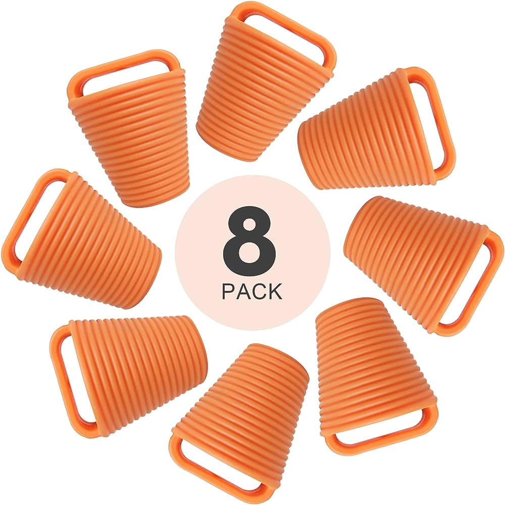 8 Pieces Kayak Scupper Plug Kit Silicone Scupper Plugs Drain Holes Stopper Bung with Lanyard