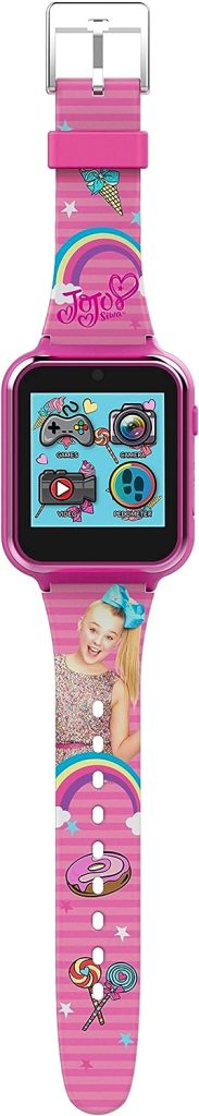 Accutime Kids Nickelodeon JoJo Siwa Educational Learning Touchscreen Smart Watch Toy for Girls, Boys, Toddlers - Selfie Cam, Learning Games, Alarm, Calculator, Pedometer  More (Model: JOJ4128AZ)