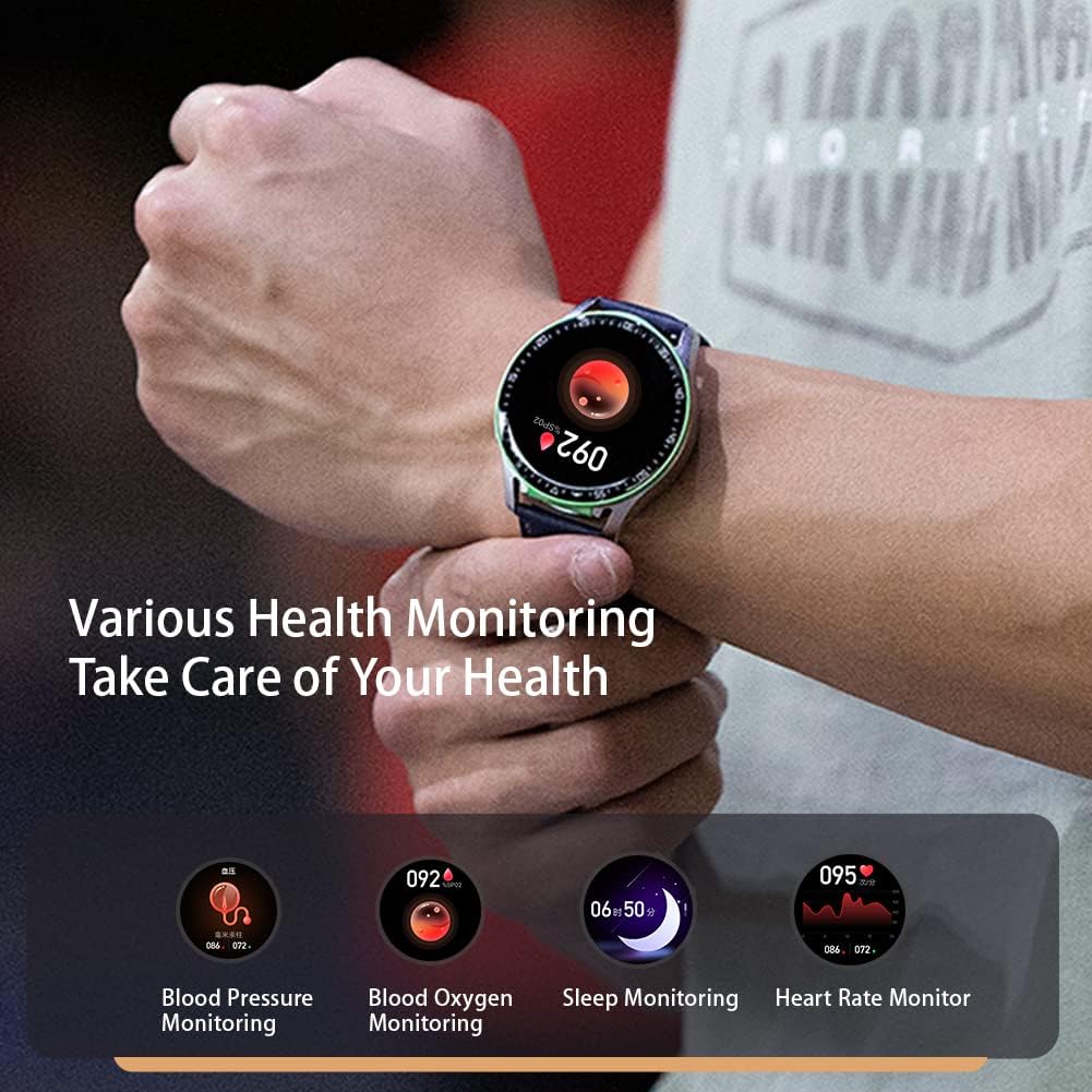 Alliget Smart Watch with Earbuds, 2 in 1 Bluetooth Watch buds Smart Watch for Android iPhone, Fitness Tracker with Blood Oxygen Heart Rate Sleep Monitor, Long Time Standby Sports Men Women Smart Watch