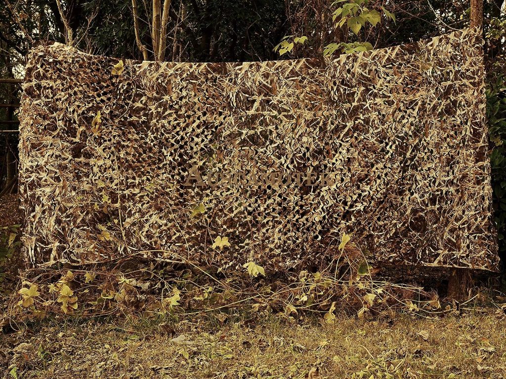 AUSCAMOTEK Camo Netting Hunting Blinds-Green/Brown