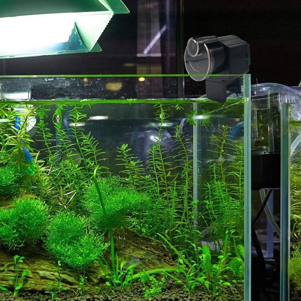 Automatic Fish Tank Feeder - Aquarium Auto Timer Food Dispenser for Vacation