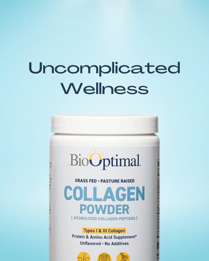 BioOptimal Collagen Powder, Collagen Peptides, Grass Fed, Non-GMO Premium Quality Hydrolyzed Collagen Protein, Pasture Raised, Dissolves Easily, 300 Grams, Packaging May Vary : Health  Household