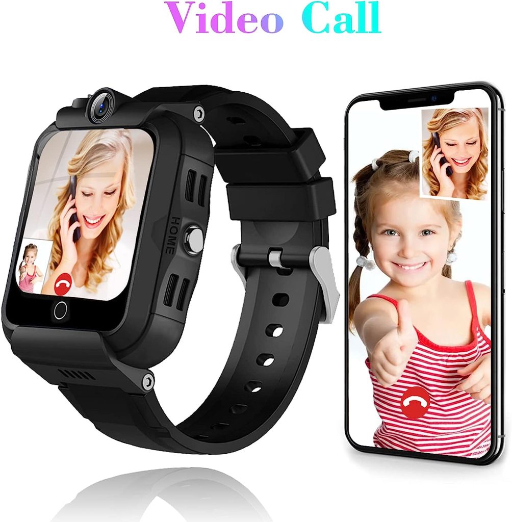DDIOYIUR Kids Smart Watch, 4G GPS Tracker Child Phone Smartwatch with WiFi, SMS, Call,Voice  Video Chat,Bluetooth,Alarm,Pedometer, Wrist Watch Suitable for 4-16 Boys Girls Birthday Gifts.