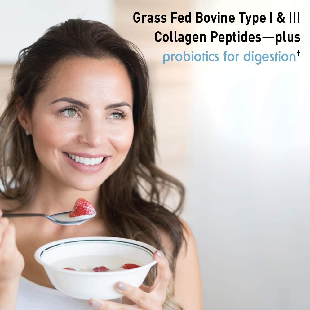 Garden of Life Grass Fed Collagen Peptides Powder, 28 Servings  Dr. Formulated Probiotics for Women  Prebiotics, 30 Capsules