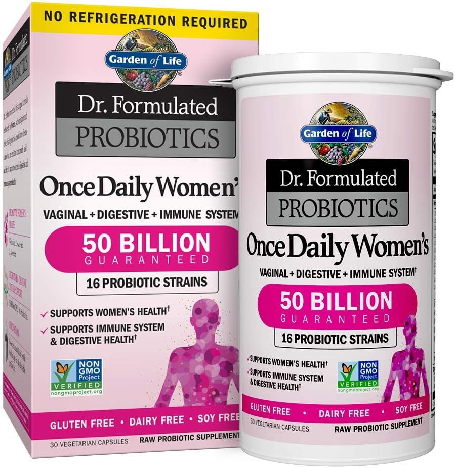 Garden of Life Grass Fed Collagen Peptides Powder, 28 Servings  Dr. Formulated Probiotics for Women  Prebiotics, 30 Capsules
