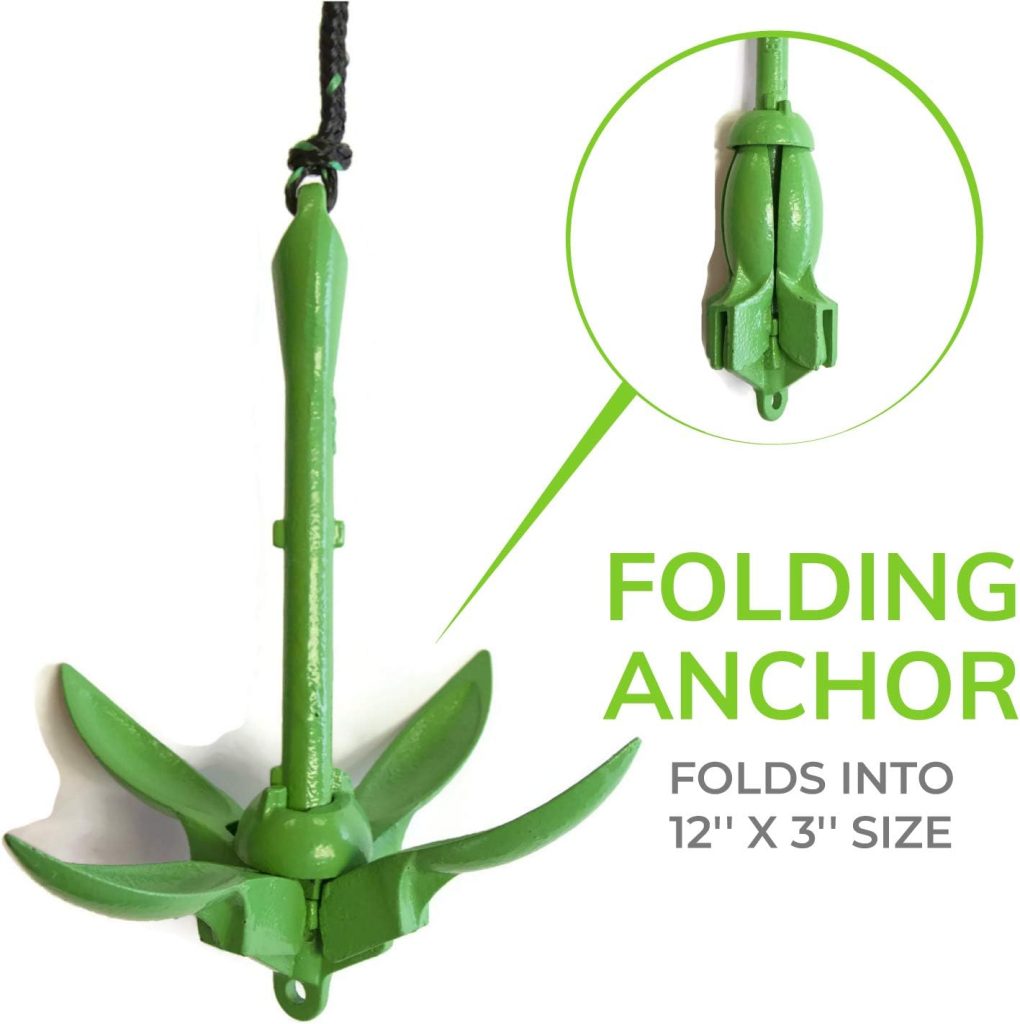 Gradient Fitness Marine Anchor, Kayak Anchor Kit Also for, Canoes, Paddle Boards (SUP), Jet Ski Anchor