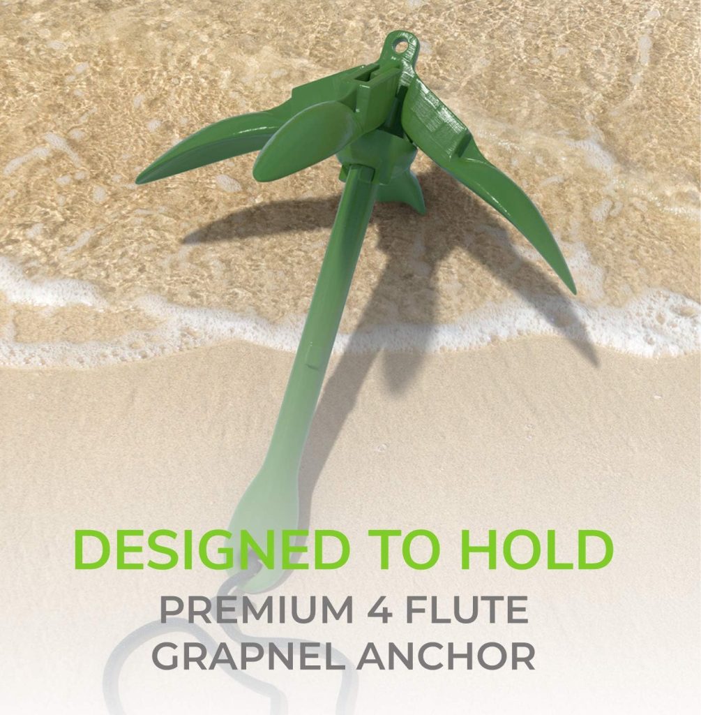 Gradient Fitness Marine Anchor, Kayak Anchor Kit Also for, Canoes, Paddle Boards (SUP), Jet Ski Anchor