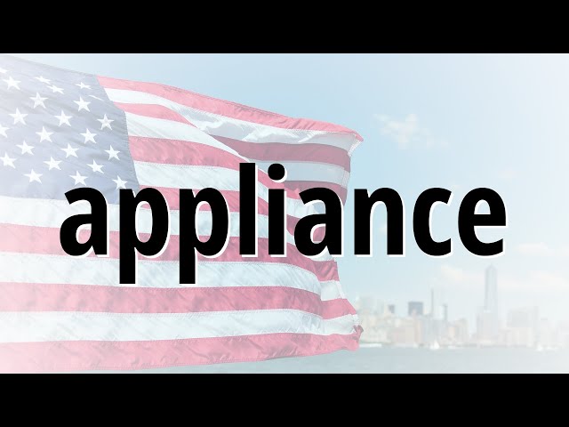 How to Spell Appliances