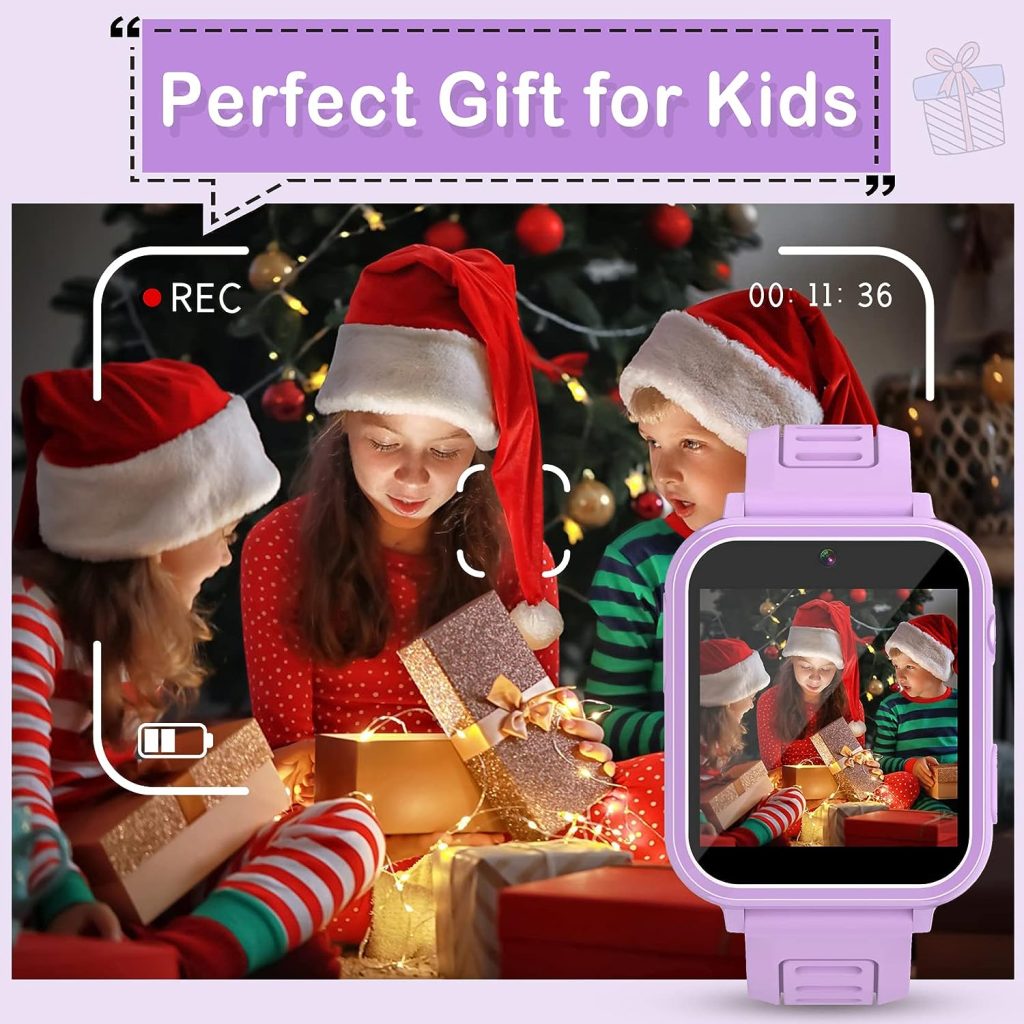 Kids Smart Watch, Smart Watch for Kids Toys with 24 Games Camera Video Recorder Music Player Alarm Calculator Calendar Stopwatch Flashlight Pedometer Gift Toys for Boys and Girls Ages 3-12 Years Old