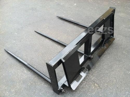 Neat Attachments Skid Steer Attachment, 3 x 49 Hay Bale Spear, Rated 3000 LB, Quick Attach