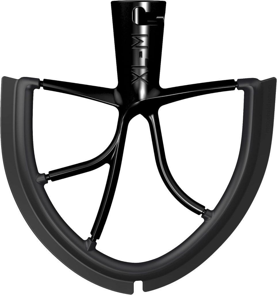 New Metro Design XL-M 5-plus Beater Blade METAL, Compatible with KitchenAid 5-Plus Bowl-Lift Stand Mixers, Black