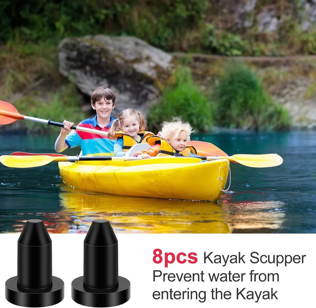 Skylety Kayak Drain Plug Silicone Scupper Plugs Drain Holes Stopper Bung for Most Fishing Boats Kayak,fits for 1/2 Inch Opening