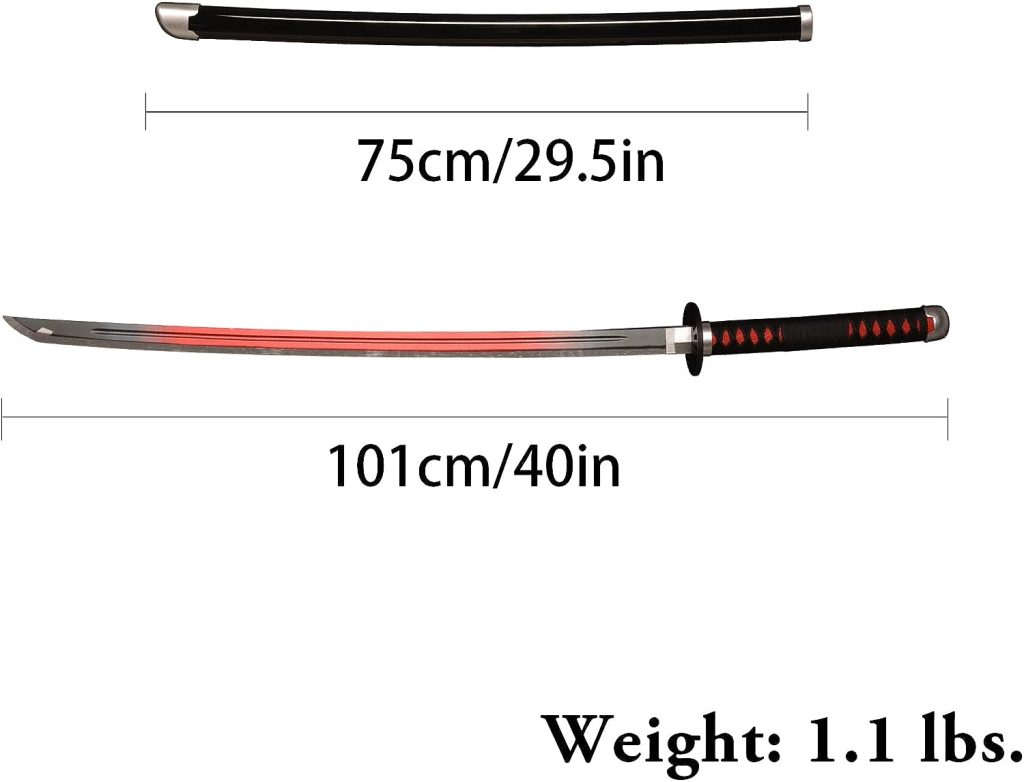 SV Handmade Anime Samurai Sword Demon Slayer Sword 41 Inch Decorative Collectible Sword Various Styles Available