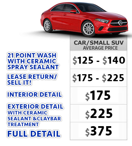 The Cost of Car Detailing and Bagging