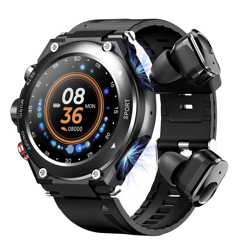 Ultimate Multifunctional 2 in 1 Smartwatch with Bluetooth Earphones