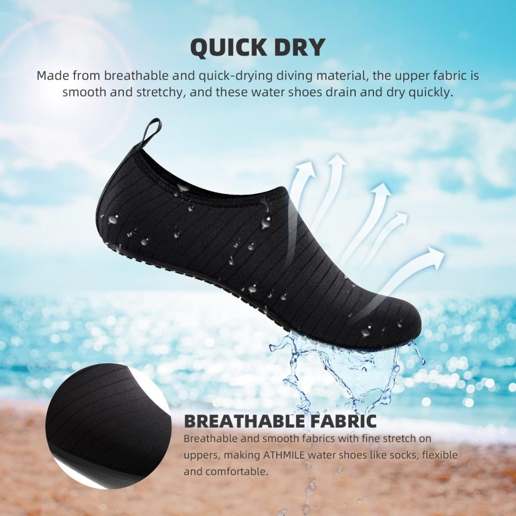 Water Socks for Women Men Adult Aqua Swim Shoes Beach River Pool Barefoot Yoga Exercise Wear Sport Accessories Quick-Dry Must Haves Size