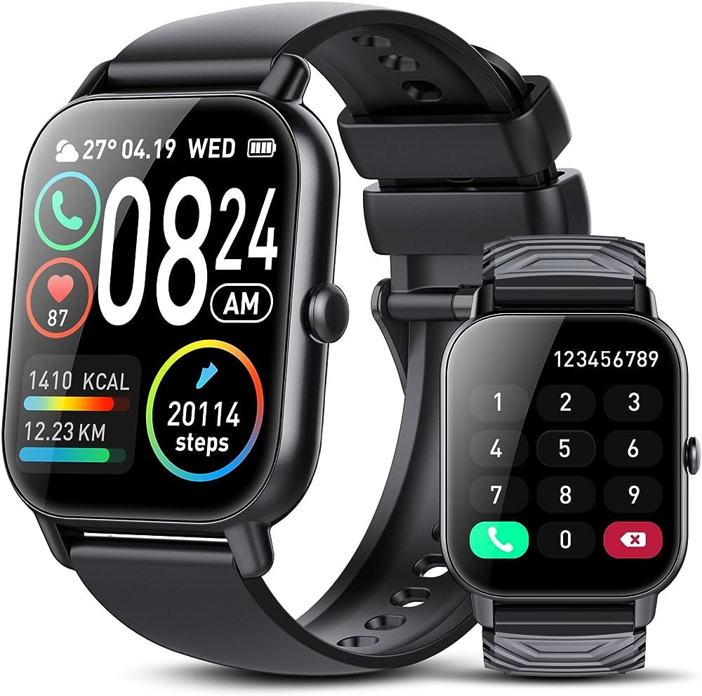 WeurGhy SmartWatch, 1.85 Touch Smart Watches for Answer/Make Calls, 112 Sports Modes, Activity Trackers Compatible with Android iOS