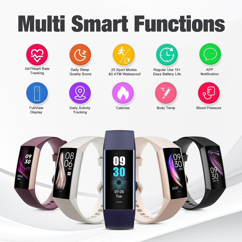 Zeacool Fitness Tracker with Heart Rate Monitor Calorie Pedometer Watch Sleep Tracking,1.10AMOLED Touch Color Screen,IP67 Waterproof Activity Tracker,Step Counter for Walking for Women Men